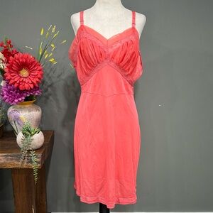 Coral Sleeveless Nightgown